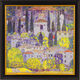 Bild "Kirche in Cassone am Gardasee" (1913), gerahmt von Gustav Klimt