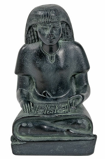 Sculptuur "De Koninklijke Schriftgeleerde Nebmertuf", gegoten