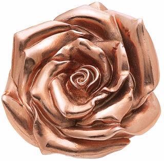 Skulptur "Rose" (2012), Version rosévergoldet von Ottmar Hörl