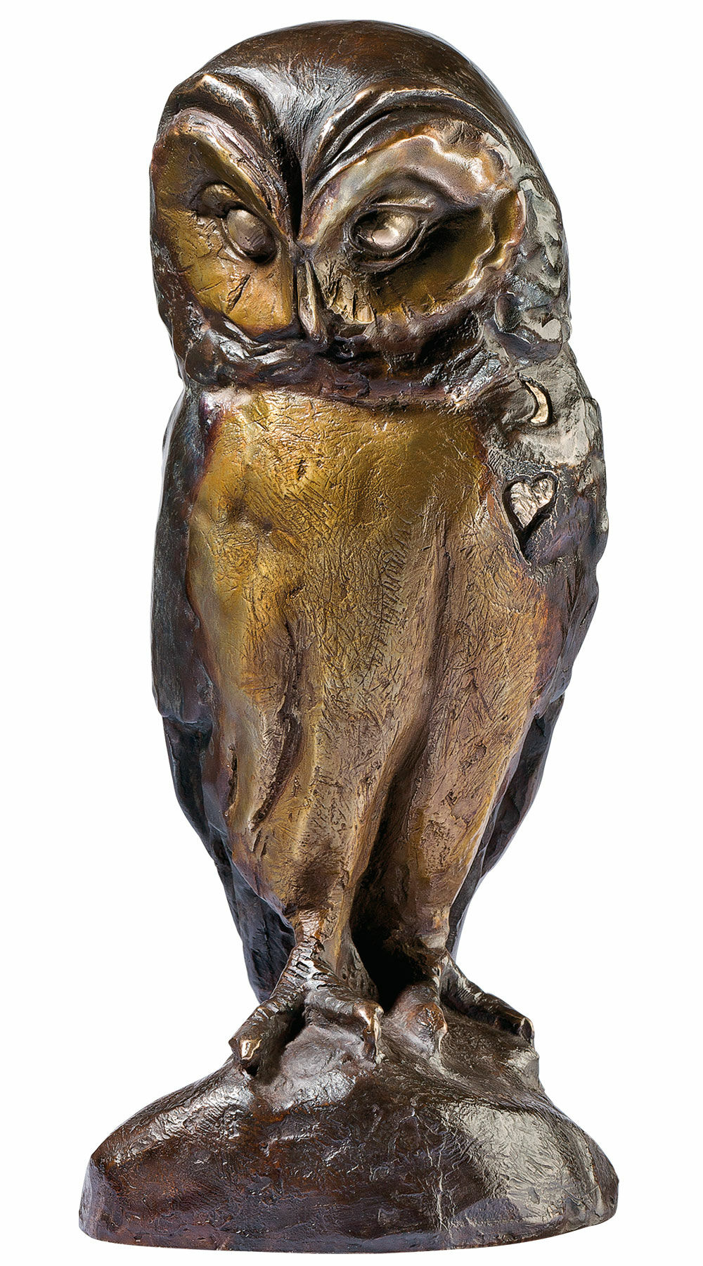 Sculpture "Owl", bronze by Bruno Bruni