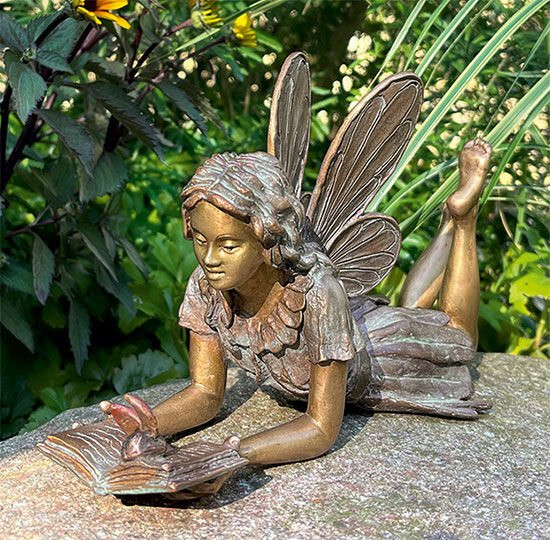 Gartenskulptur "Zauberhafte Fee", Bronze