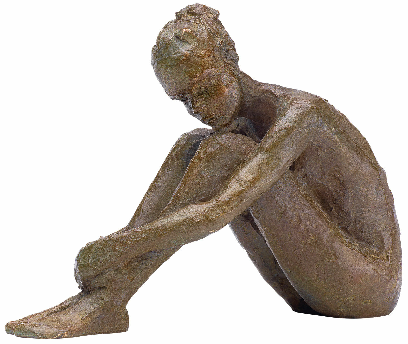 Skulptur "Innere Ruhe", Bronze von Valerie Otte