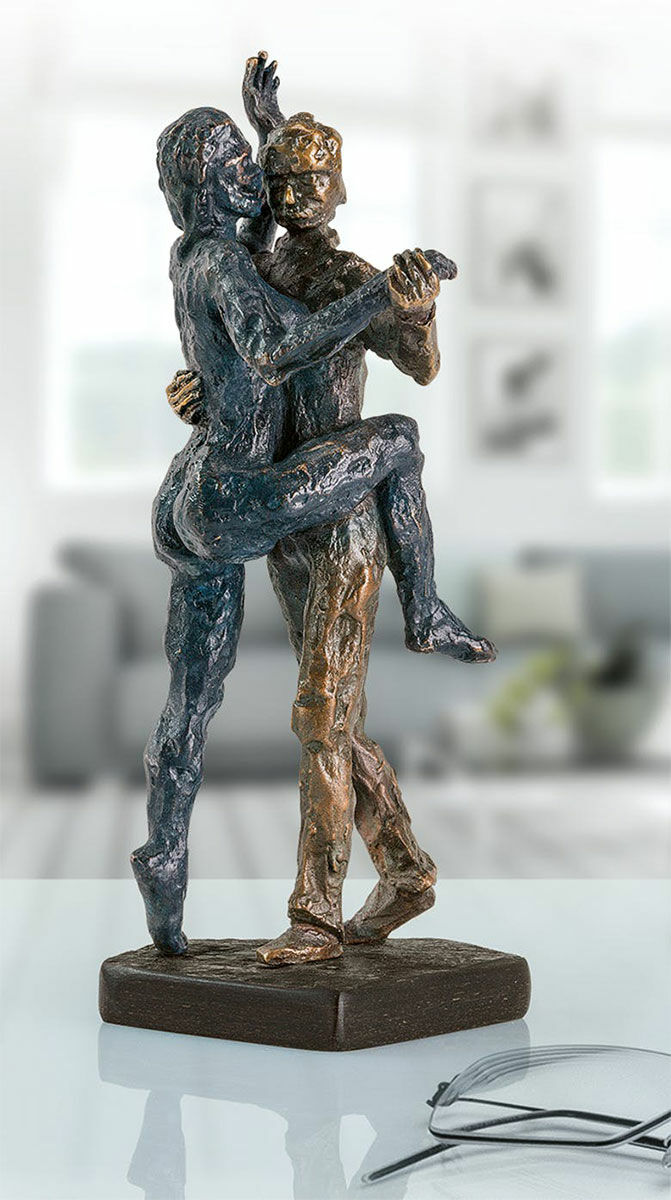 Sculpture "Tango Couple in Spring", bronze by Uwe Spiekermann