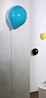 Objet mural "Ballon d'azur", céramique