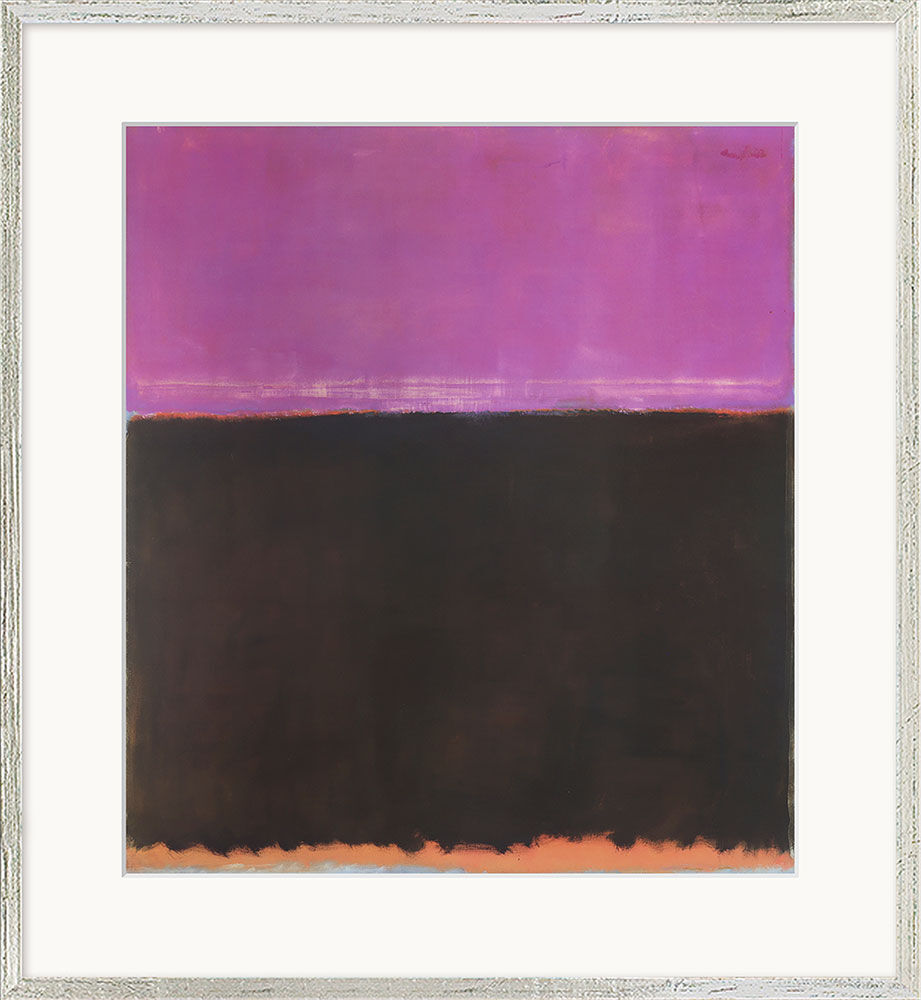 Bild "Untitled (Purple, Black)" (1953), gerahmt von Mark Rothko