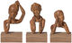 Sæt af 3 skulpturer "Emotions", bronze af Valerie Otte