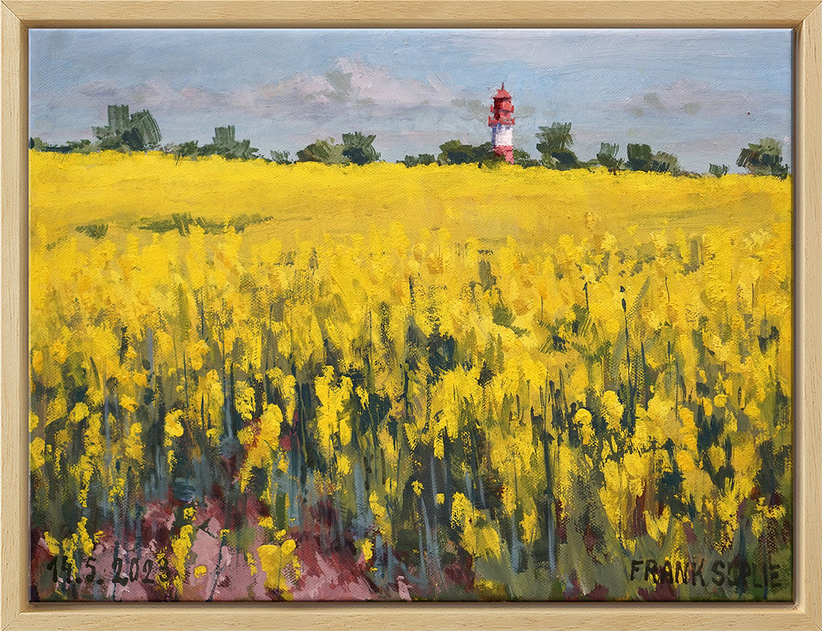 Tableau "Rape near Nieby I" (2023) (Original / Pièce unique), encadré de Frank Suplie