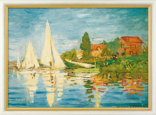 Picture "Regatta at Argenteuil" (1872), framed by Claude Monet