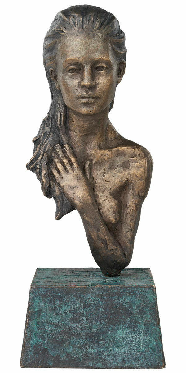 Sculpture "Taking a Break", bronze by Sorina von Keyserling