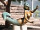 Garden sculpture "Nymph", bronze by Leo Wirth