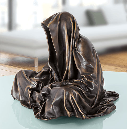 Skulptur "Guardians of Time - Mini Wächter", Version in Bronze von Manfred Kielnhofer