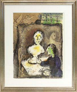 Bild "Die Odyssee - Frontispiz" (1989), gerahmt von Marc Chagall