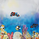 Schilderij "Onder Water 6" van Christine Müller