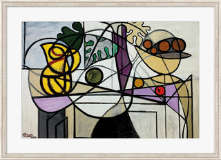Bild "Krug und Obstschale" (1931), gerahmt von Pablo Picasso