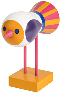 Decorative object "Birds 1967 (Dove of Peace 1)", wood - Design Lisa Larson