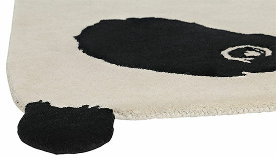 Carpet "Little Panda" (100 x 70 cm) in animal shape by EO Denmark