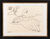 Tableau "Guerre et Paix - Femme endormie" (1952), version encadrée noir et or