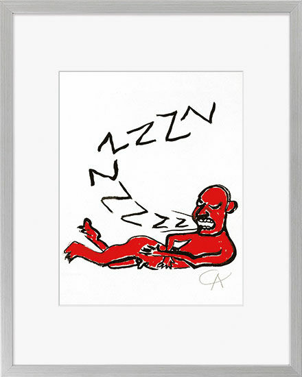 Picture "La Lettera Z", framed by Alexander Calder