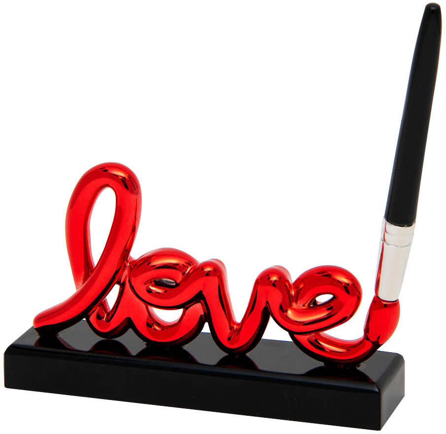 Scultura lettering / oggetto decorativo "Love Sign Red", versione piccola di Sequenze