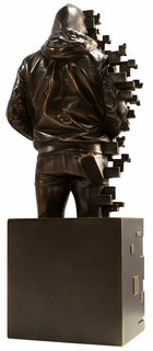 Sculpture "Young Pixelated", bronze von Miguel Guía