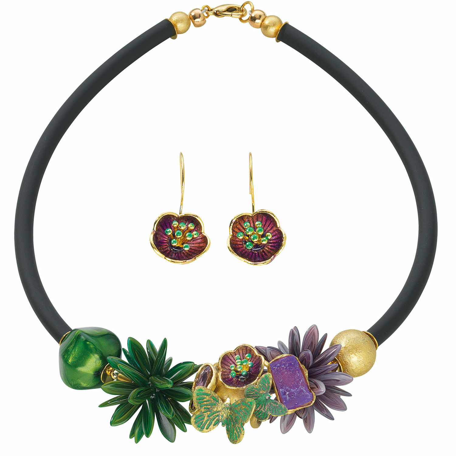 Jewellery set "Dahlia" by Anna Mütz