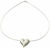Heart necklace "Le Coeur", silver version
