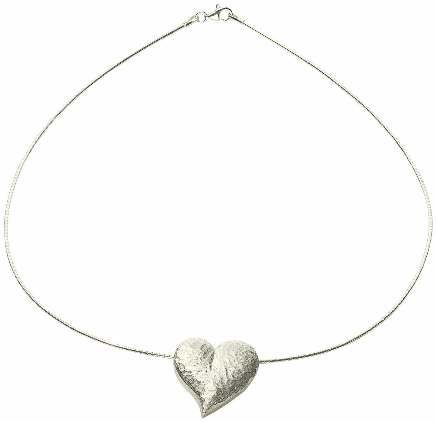 Hjertehalskæde "Le Coeur", sølvversion