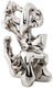Socha "Trickster", chromovaný bronz od Cornelius Vandeputte