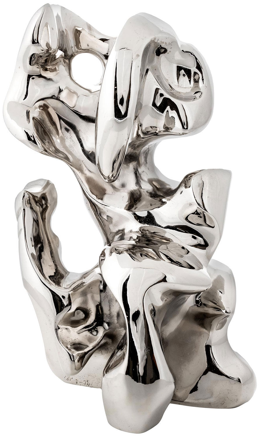 Socha "Trickster", chromovaný bronz od Cornelius Vandeputte