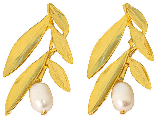 Earrings "Avelia" with pearls