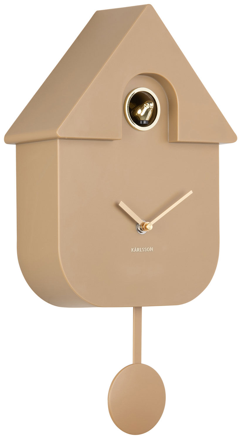 Vægur „Modern Cuckoo“, beige udgave