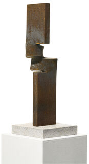 Sculpture "Vertical Development (Rust)" (2022) (Pièce unique), acier von Thomas Röthel