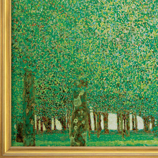 Bild "Park" (1909-10), gerahmt von Gustav Klimt