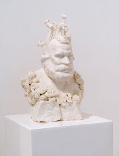Sculpture "B. Marx No. 3" (2015), porcelaine von Hannes Uhlenhaut