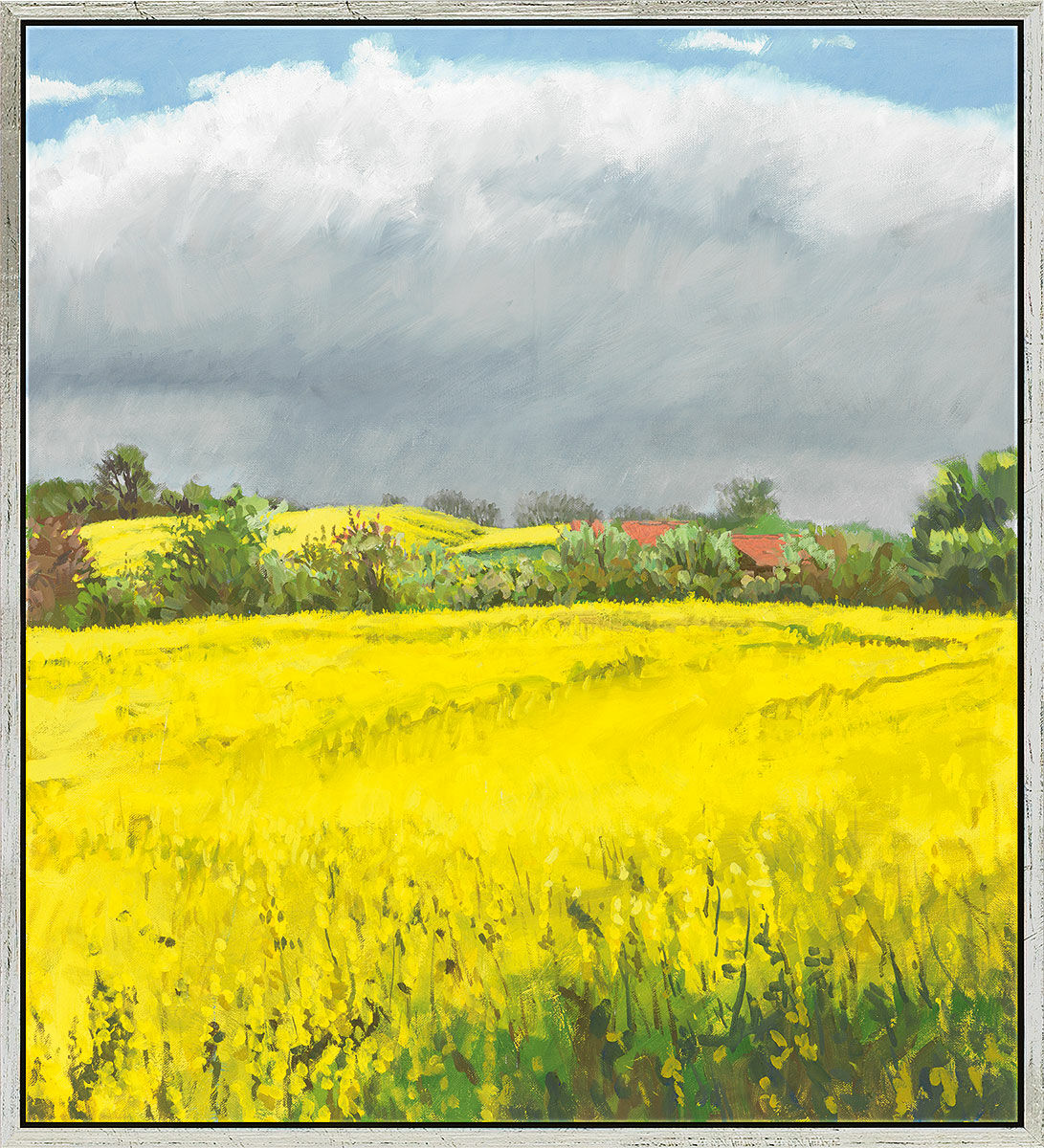 Tableau "Summer Day - It's About to Rain" (2010), encadrée von Frank Suplie