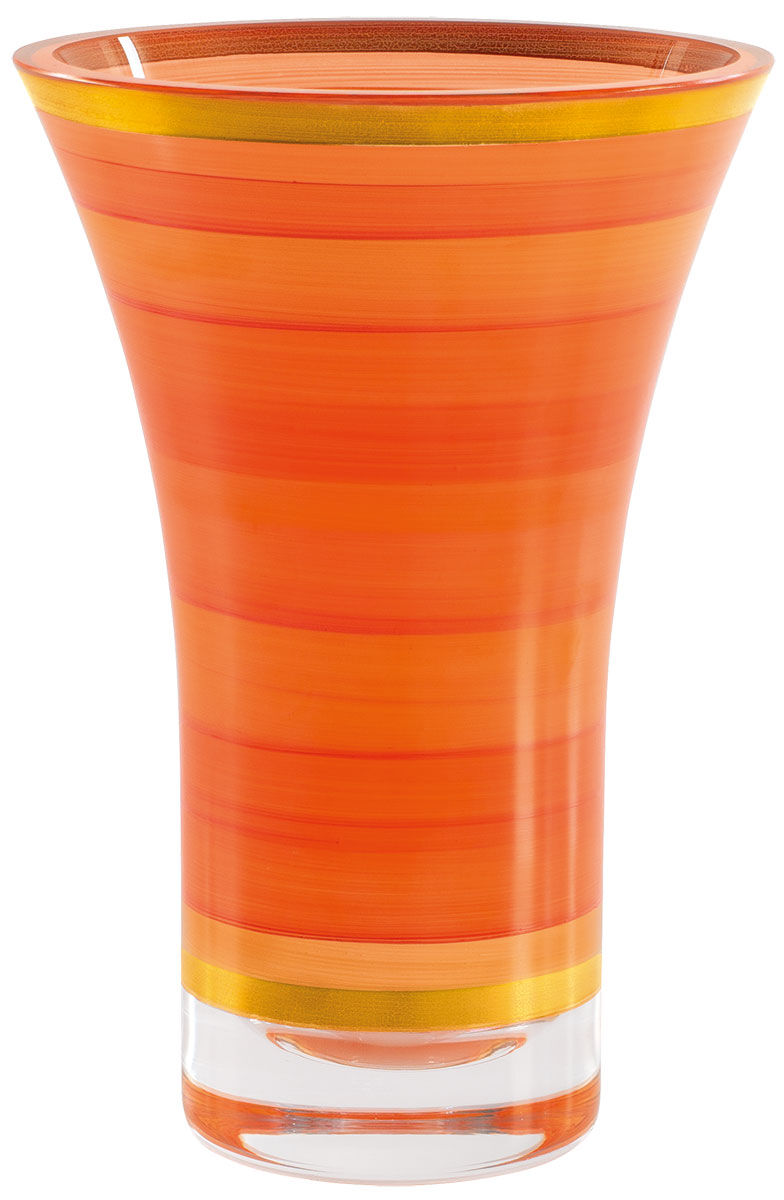 Vaso in vetro "Tuscany" con decorazione in oro