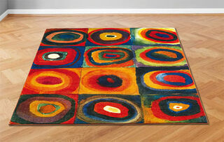 Teppich "Farbstudie Quadrate" (230 x 160 cm) von Wassily Kandinsky