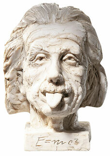 " Head of Einstein" (large), artificial marble