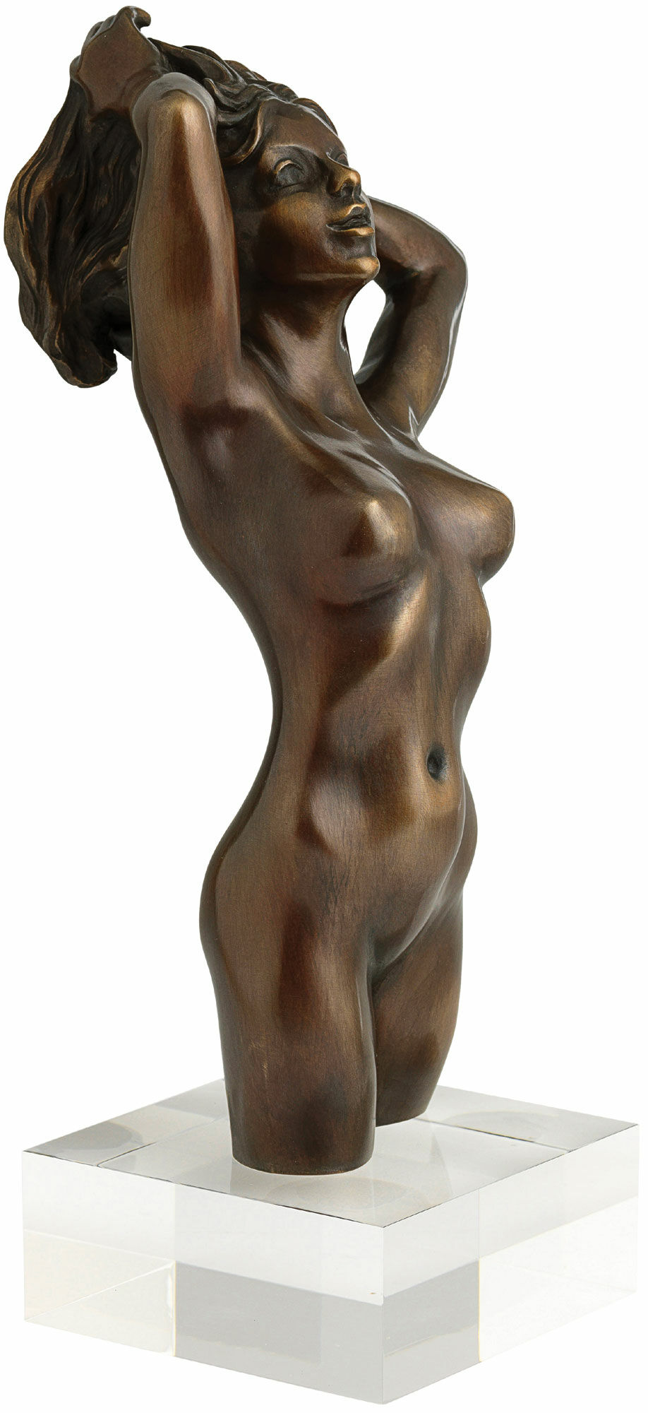 Sculpture "Female Nude", bronze version by Roman Johann Strobl