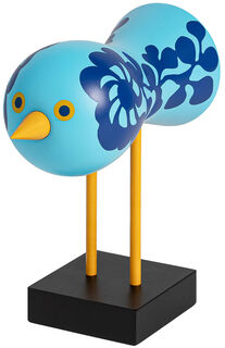 Decorative object "Birds 1967 (Dove of Peace 4)", wood - Design Lisa Larson