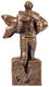 Skulptur "The Great Hope" (2022), brun bronzeversion af Christoph Fischer