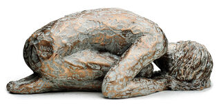 Skulptur "Rest" (2022), bronze von Dagmar Vogt