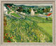 Schilderij "Wijngaarden bij Auvers" (1890), ingelijst van Vincent van Gogh