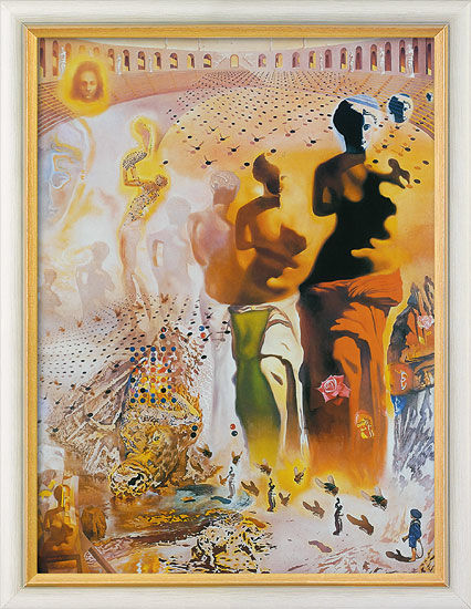 Picture "The Hallucinogenic Torero" (1968-70), framed by Salvador Dalí