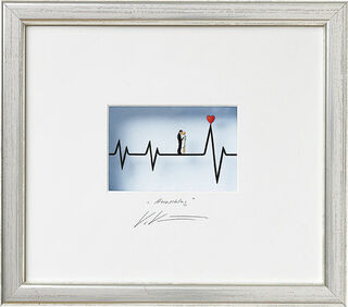 3D Picture "Heartbeat", framed
