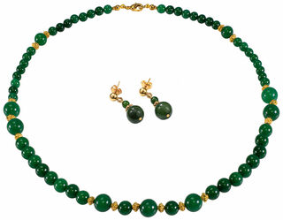 Jade Bead Jewellery Set