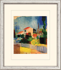 Bild "Das helle Haus" (1914), gerahmt