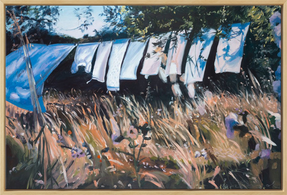 Bild "Colgando ropa" (2016) (Original / Unikat), gerahmt von Susanne Wind