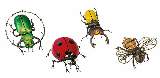 Garden decoration "Set of Insects", 4 pieces