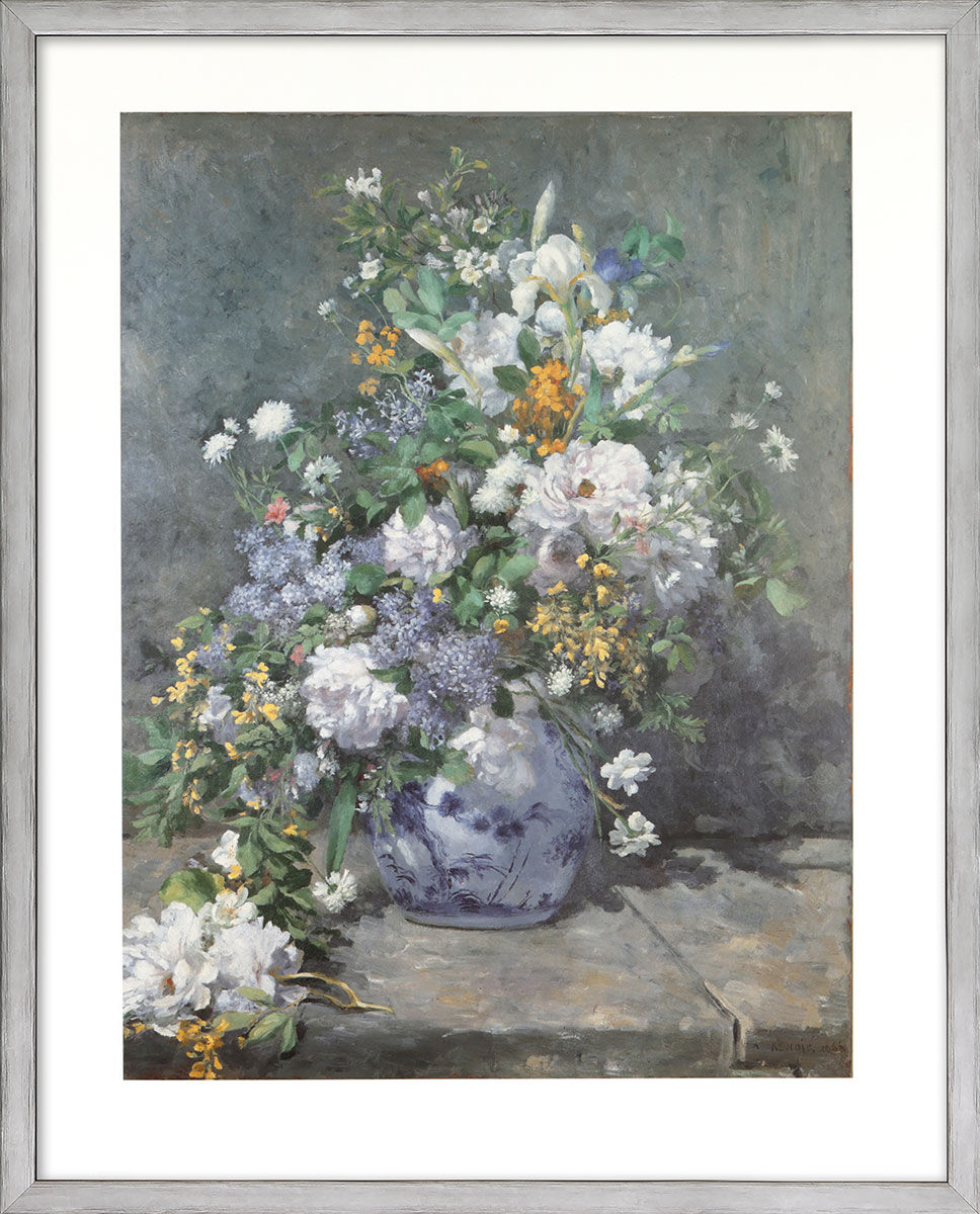 Bild "Frühlingsstrauß" (1866), gerahmt von Auguste Renoir